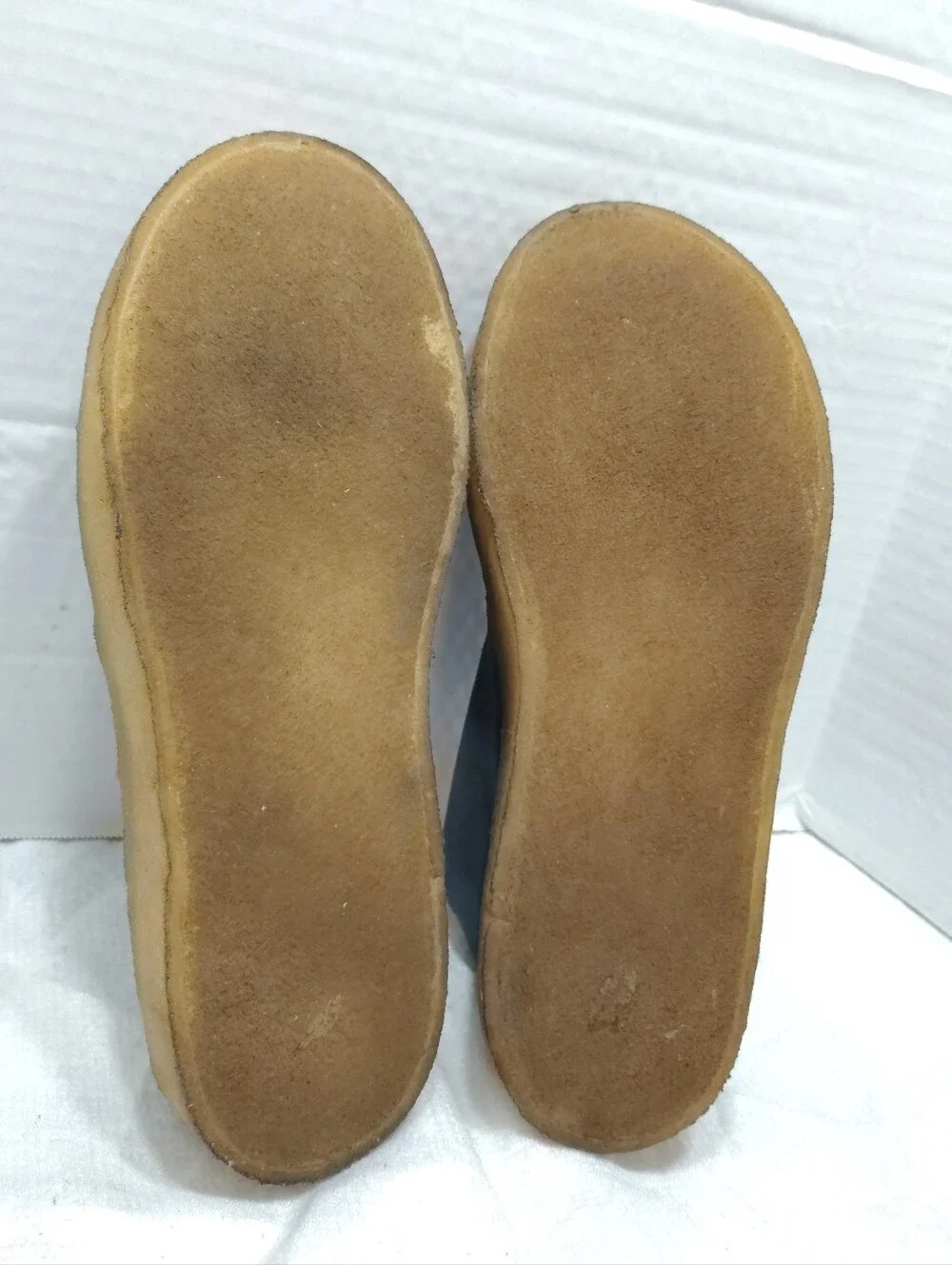 Clarks Original Trek Cup Stitch, Men # 10.5 US Blue Suede